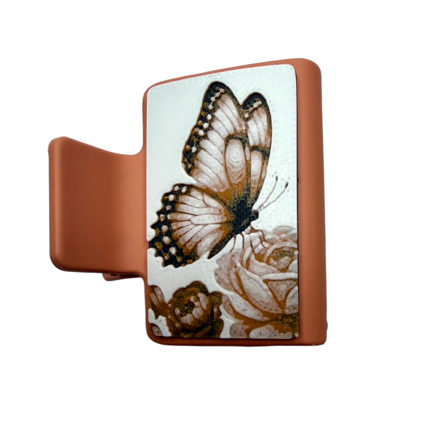 Butterfly with Flower Claw Clip - Small