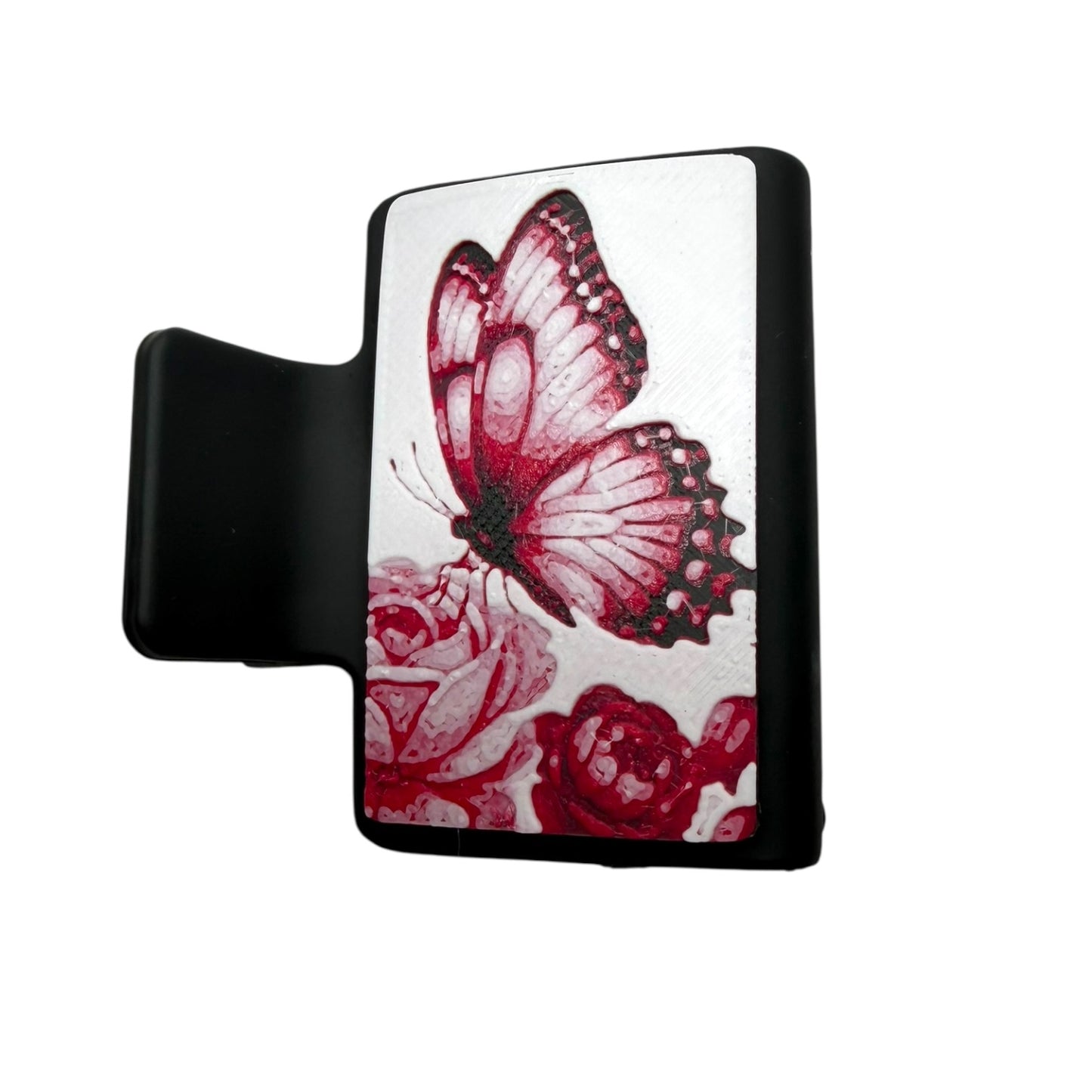 Butterfly with Flower Claw Clip - Small