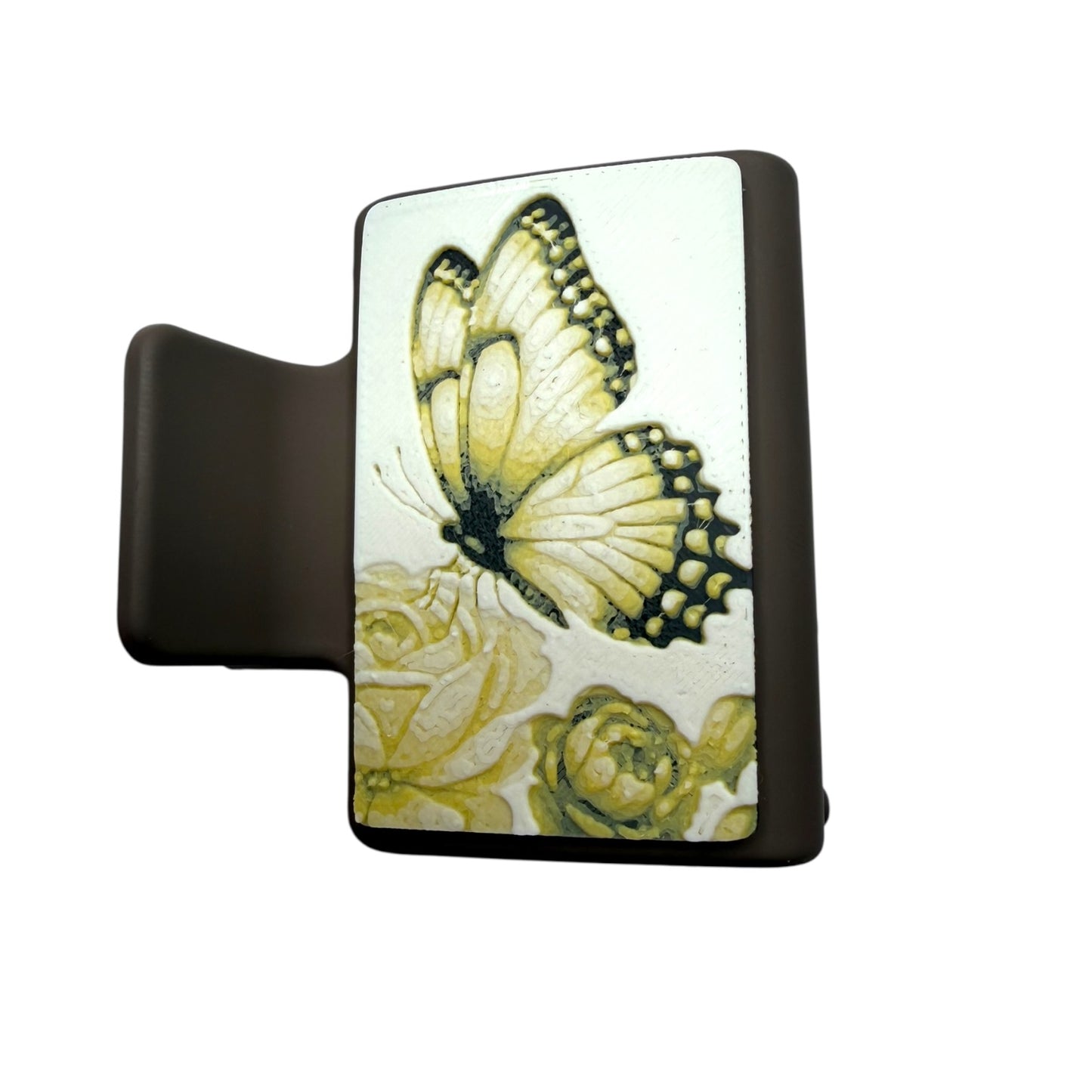 Butterfly with Flower Claw Clip - Small
