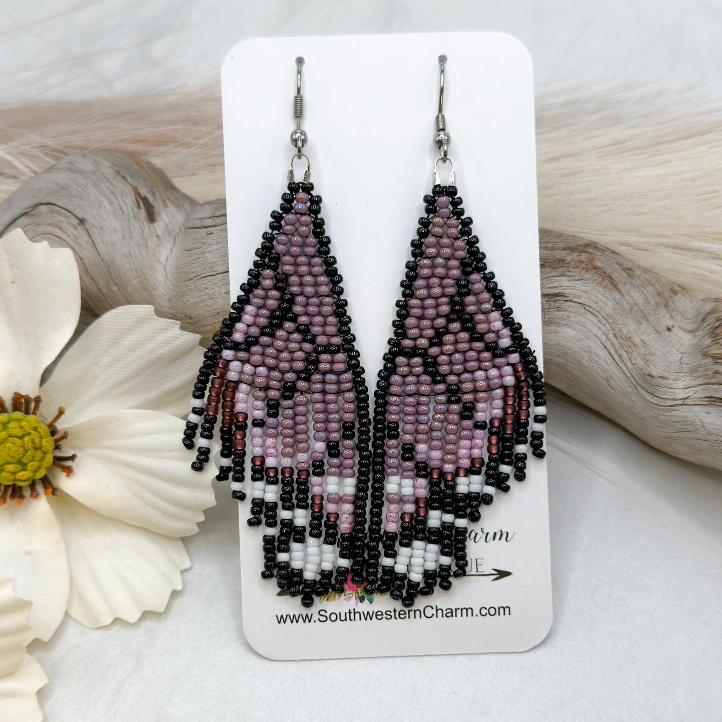 Butterfly Beaded Earrings