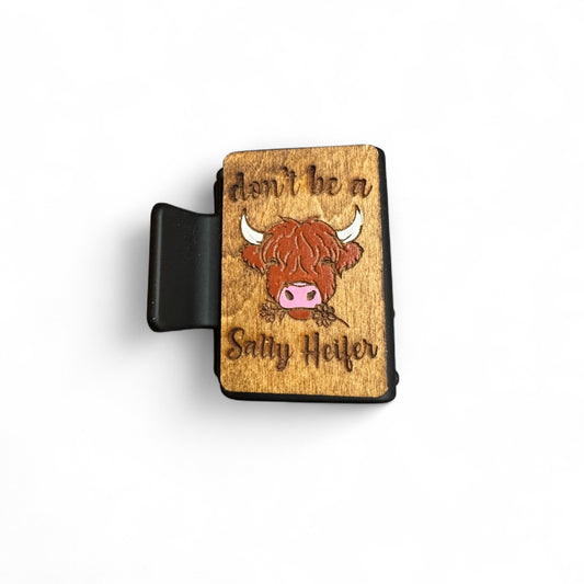 Salty Heifer Engraved Claw Clip - Small Clip