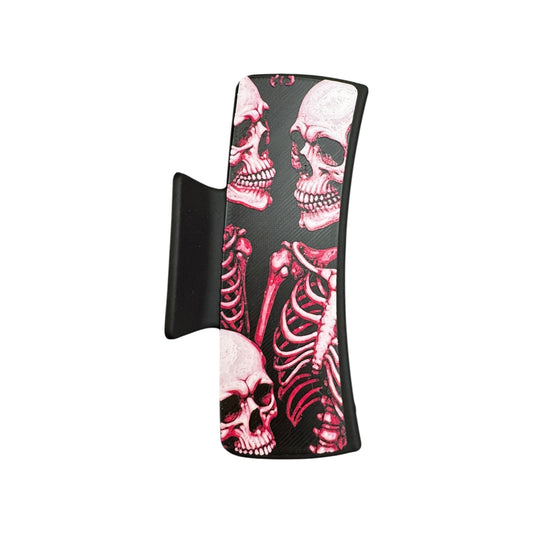 Tri Skelly Large Hair Claw Clip