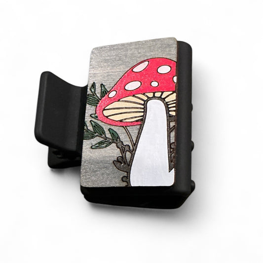 Single Mushroom Small Hair Claw Clip