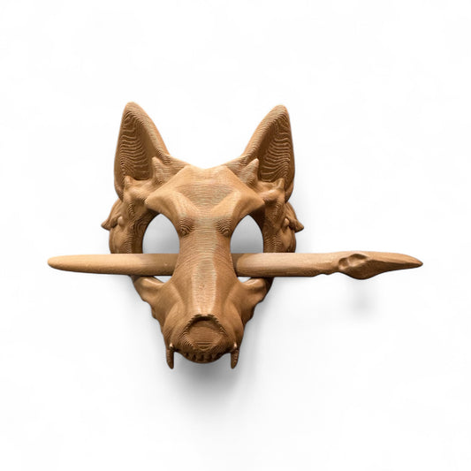 Wolf 3D Hair Pin