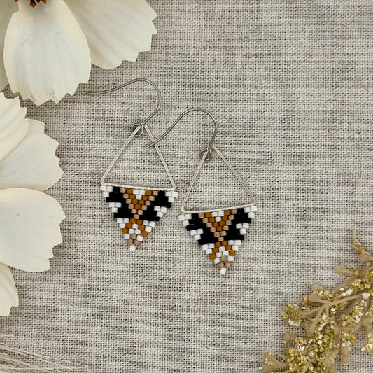 Cowgirl Beaded diamond Earrings