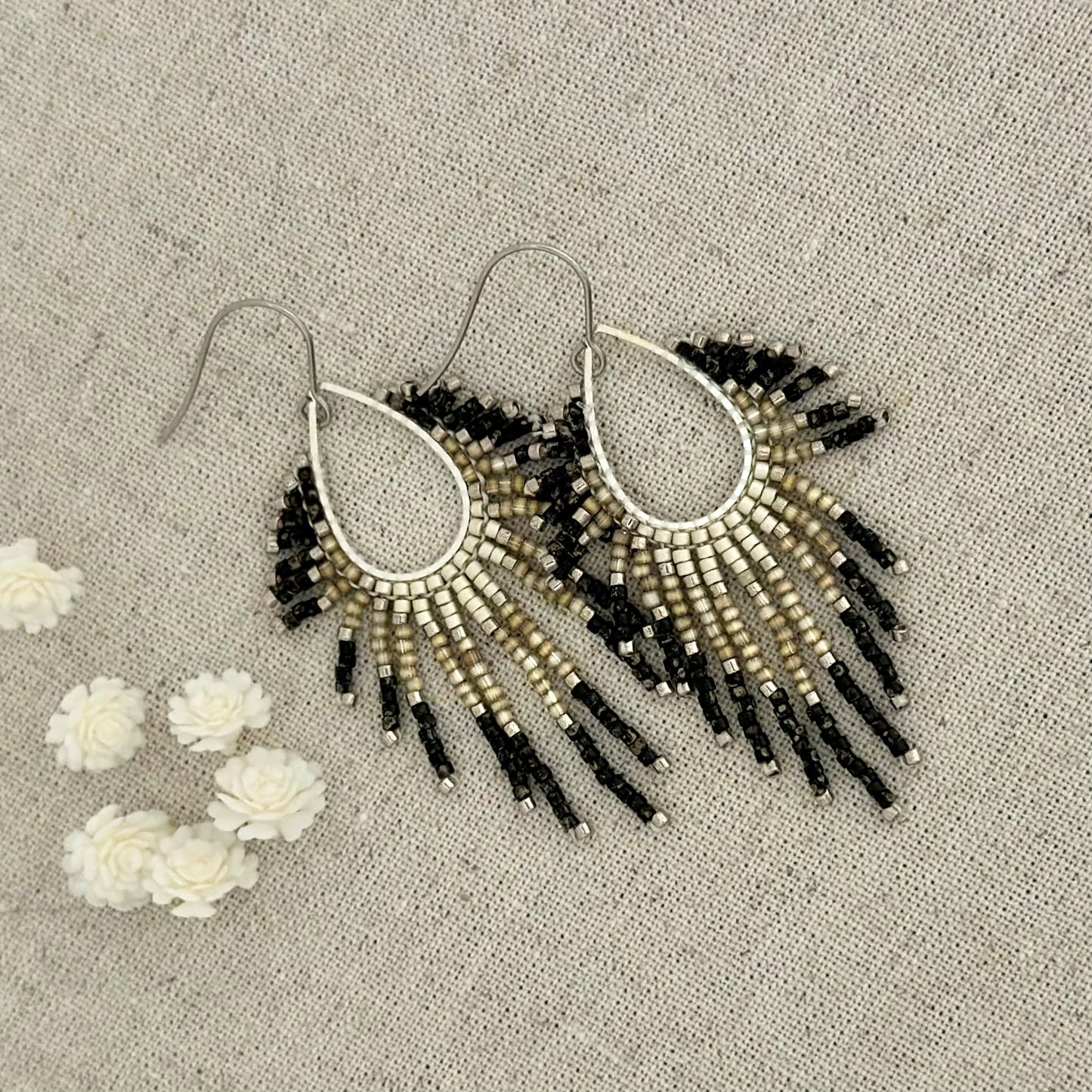 Della beaded earrings