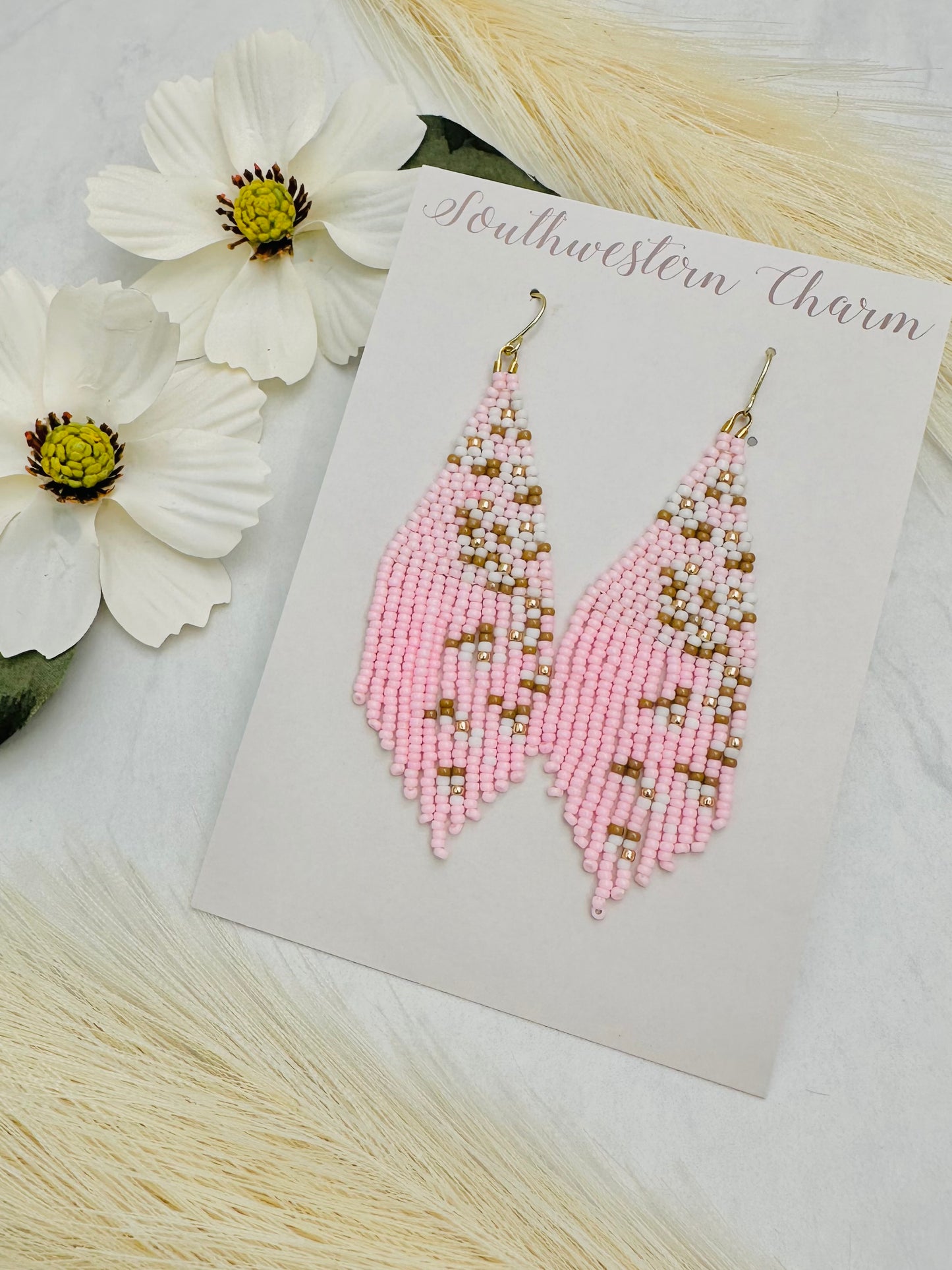 Blossom beaded earrings