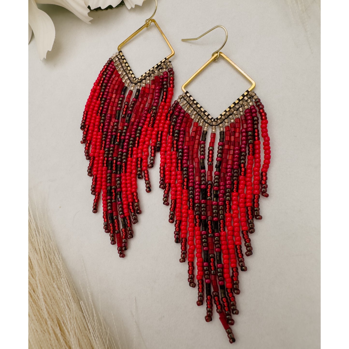 Ruby earrings