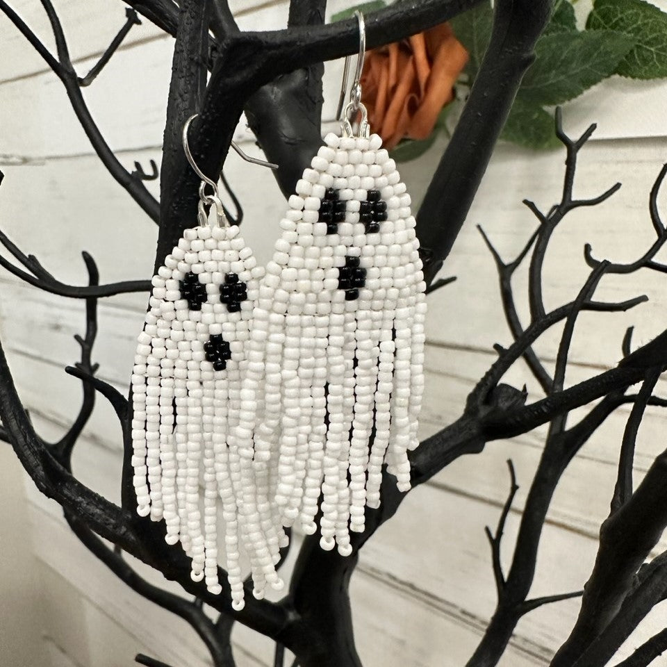 Ghost Beaded Earrings