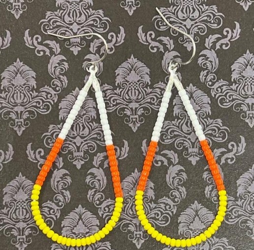 Candy Corn Earrings