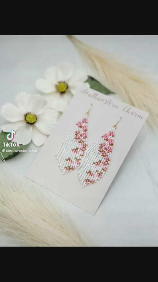 Blossom beaded earrings