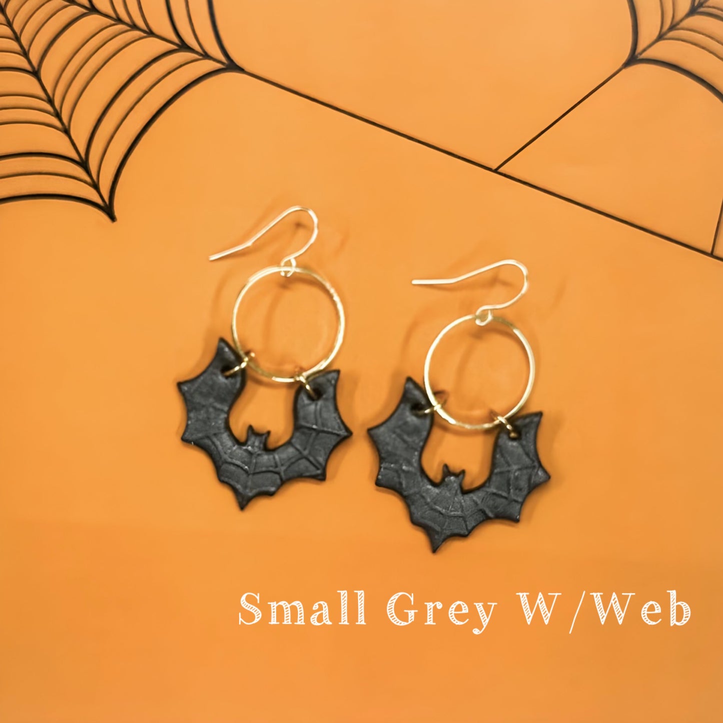 Bat Clay Earrings